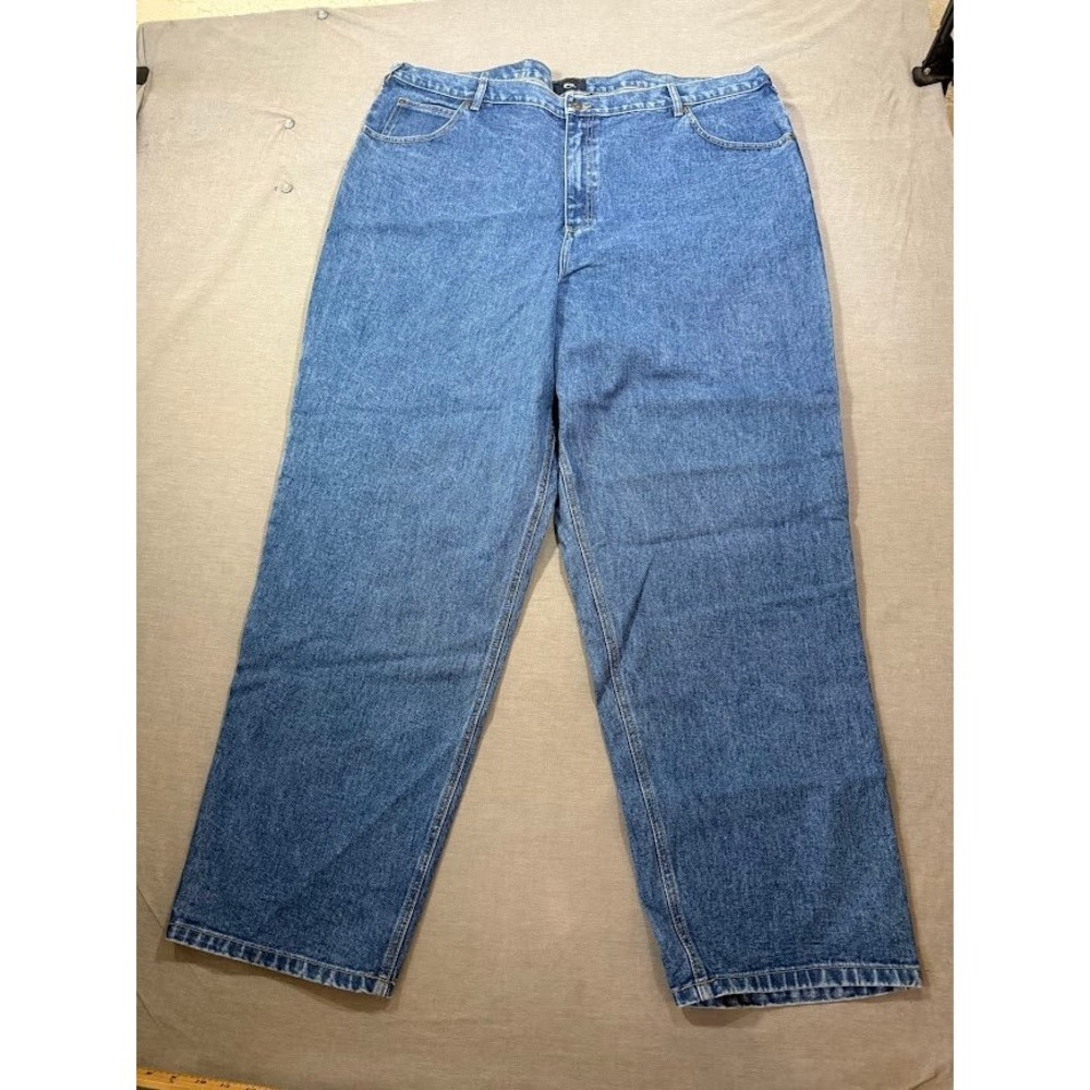 Cherokee Straight Blue‎ Denim Jeans Men's Size 46x32 Zip Pocketed Adult New.